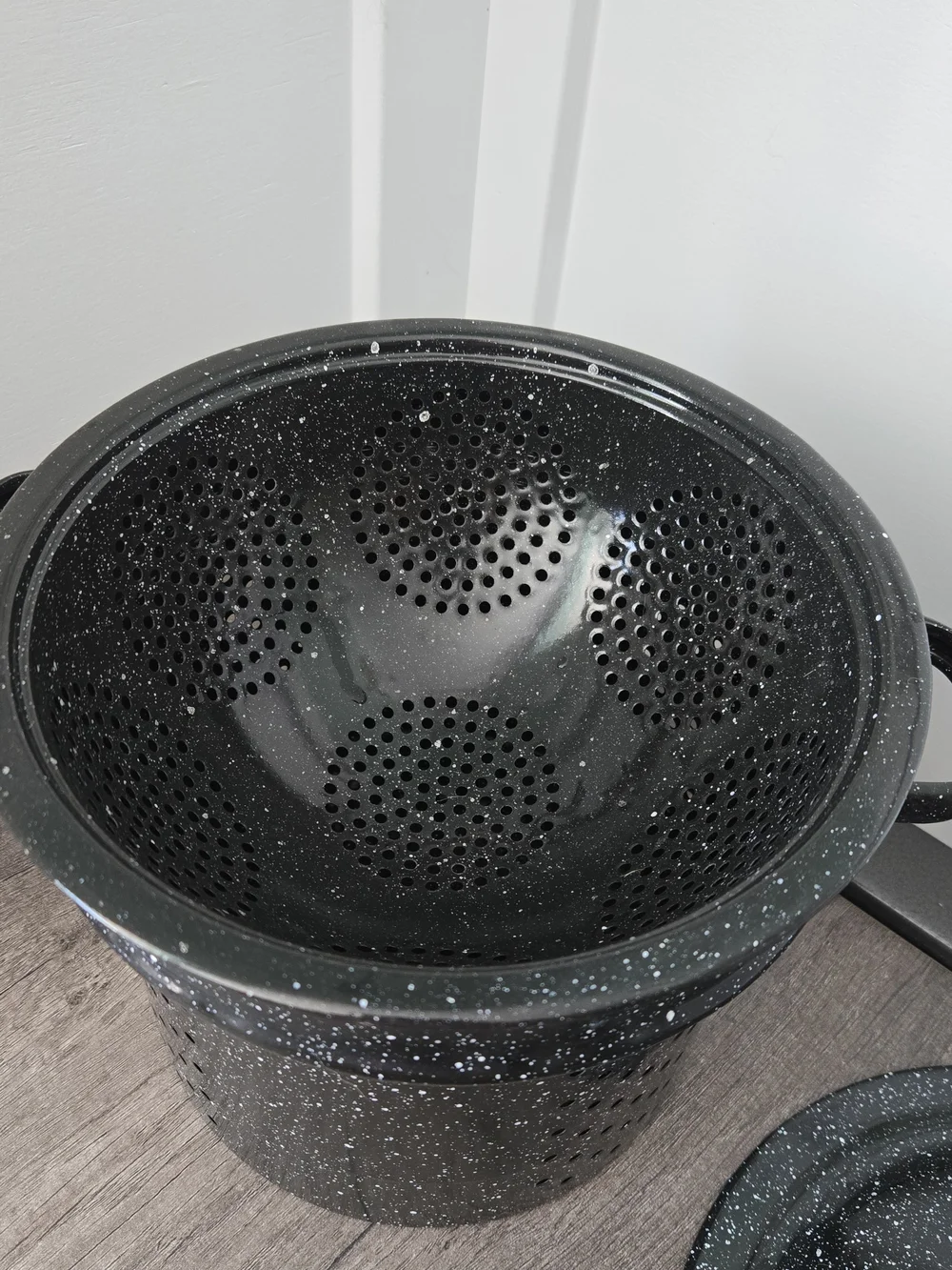 Granite Ware 15.5 Qt 4pc Steamer Stock Pot Strainer Basket Steaming Tray Lid
